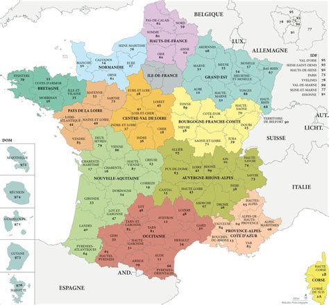 Le département est une division administrative qui peut être une circonscription administrative, à savoir le territoire de compétence des services de l'état. carte departement 19 - Les departements de France