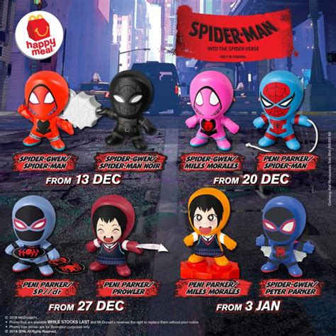 Serving size without drinks/sides = 119g. McDonald's FREE Spider-man Happy Meal Toys (13 December ...
