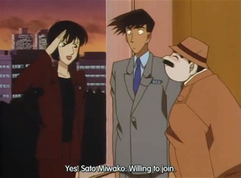 Image Inspector Megure And Miwako Satopng Detective Conan Wiki