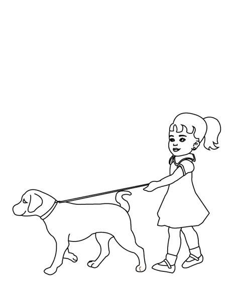 Dog Walking Drawing At Getdrawings Free Download