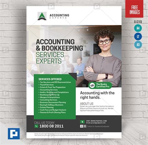 Accounting And Tax Services Flyer PSDPixel Tax Services Accounting