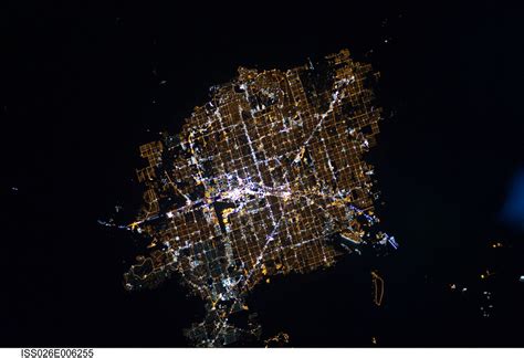 Las Vegas Nevada At Night Nasa International Space Stat Flickr
