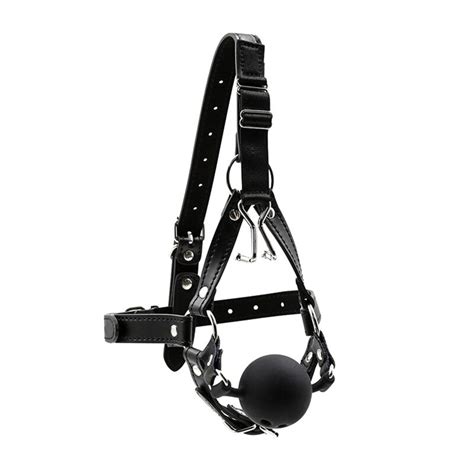 Bdsm Fetish Bite Ball Silicone Mouth Gag Slave Trainer Oral Sex Toys With Nose Hook Device