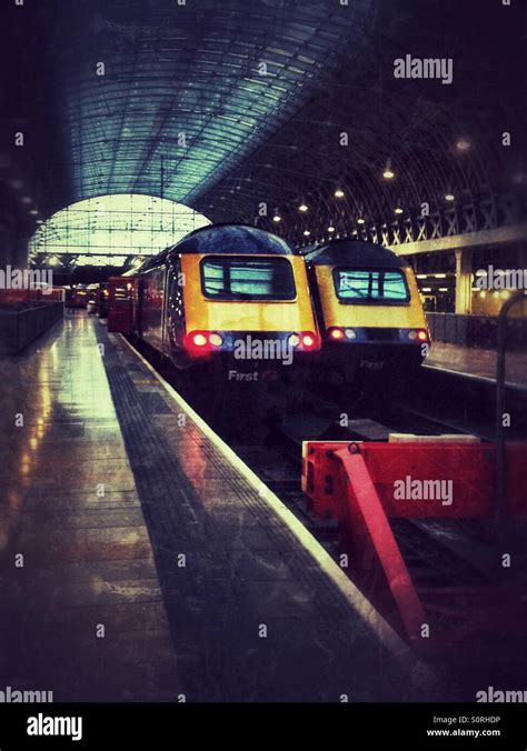 A Couple Of First Great Western Intercity Trains Wait To Leave