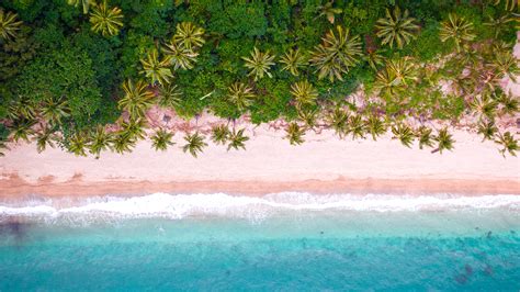 Tropical Beach Aerial View Wallpapers Hd Wallpapers
