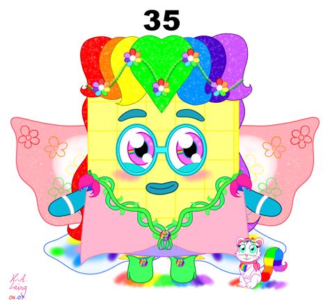 Numberblocks Magical Flower Boy Thirty Five By Pinkstareevee16 On