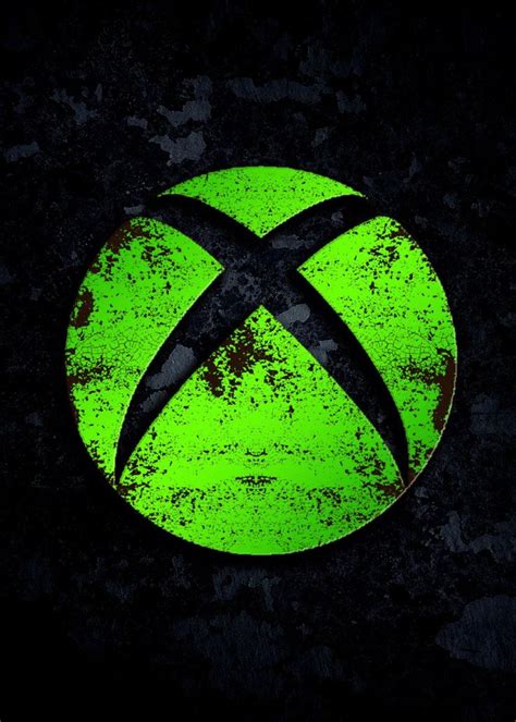 Xbox Logo Gaming Poster Print Metal Posters Displate Papel De
