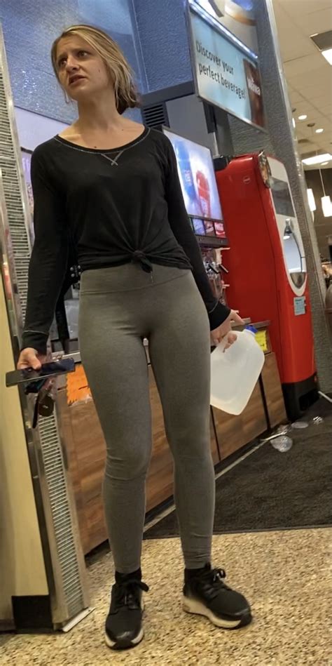 Butterface With Tight Gray Leggings Spandex Leggings And Yoga Pants