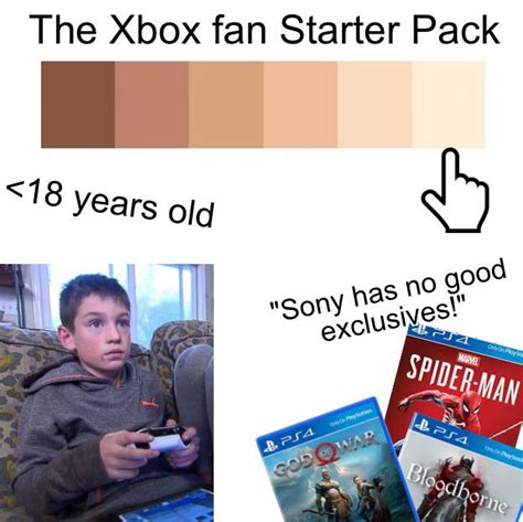 Xbox Fan Starter Pack Rstarterpacks Starter Packs Know Your Meme