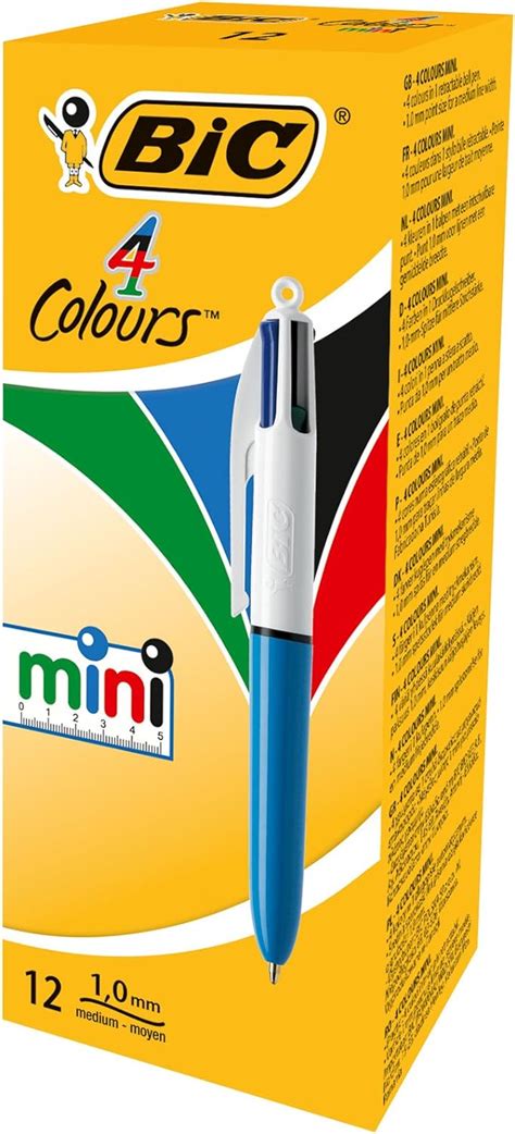 Bic 4 Colours Mini Ballpoint Pens 12 Box Uk Welcome