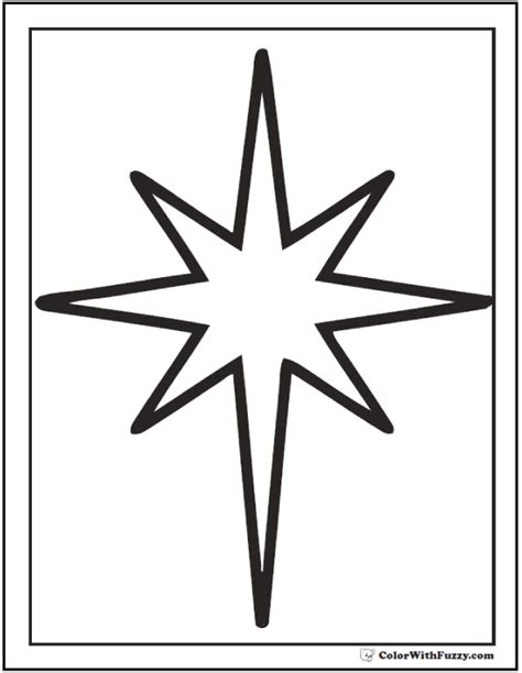 Star and bird christmas ornament coloring pages (image info: 60 Star Coloring Pages Customize And Print Ad-free PDF