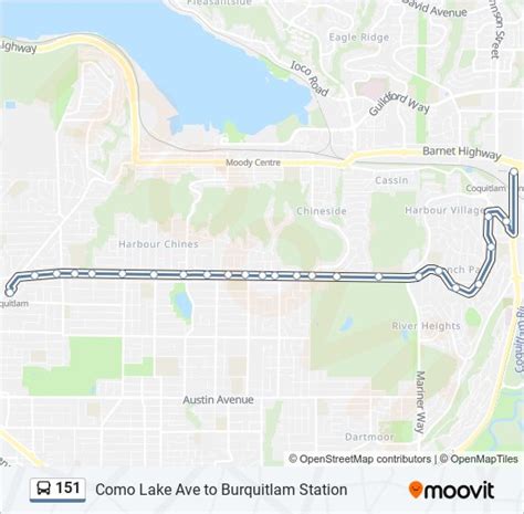 151 Route Schedules Stops And Maps Como Lake Ave To Burquitlam