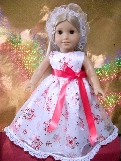 Christmas Party Gown For American Girl Dolls Doll Clothes American