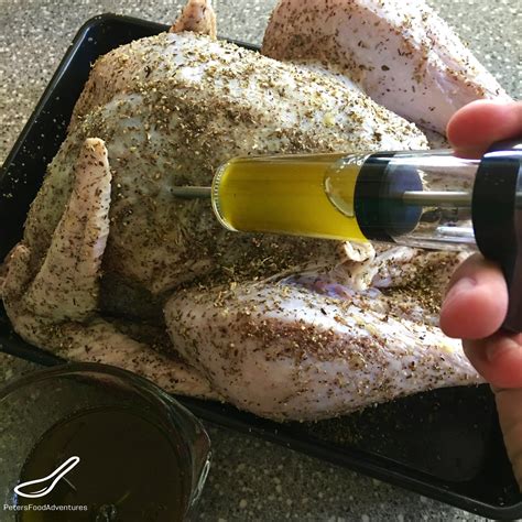 Crispy Outside Juicy Inside A Faster Way To Make Turkey Herb Butter Injected Marinade Adds