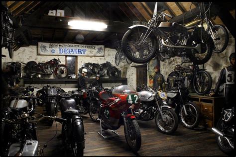 Garage Motorcycle Garage Cafe Racer Motorcycle Motorcycle