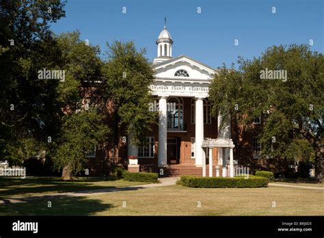 The Calhoun County Courthouse In The Town Of St Mathews Sc Usa Stock