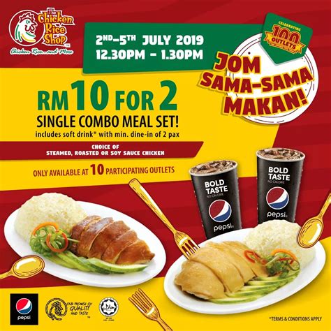 Our menu also features more than 25 other local favourites such as our hainanese curry chicken, famous stuffed fish balls and penang rojak. The Chicken Rice Shop is having a Promotion "RM10 for 2 ...