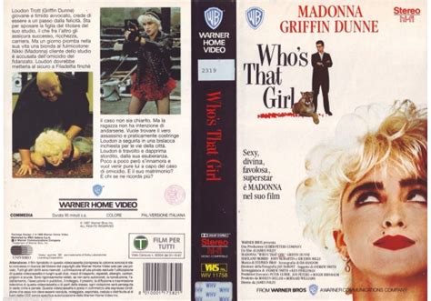 Whos That Girl 1987 On Warner Home Video Italy Vhs Videotape