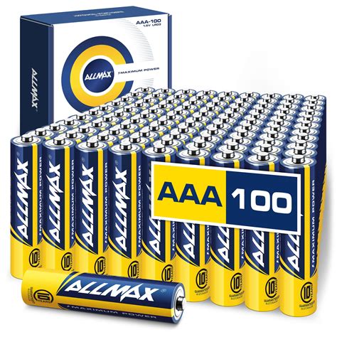 Allmax Aaa Maximum Power Alkaline Batteries 100 Count Ultra Long