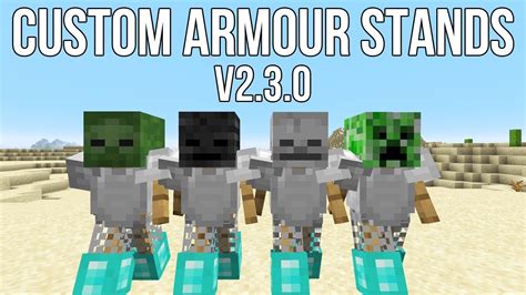 Minecraft Custom Armour Stand Data Pack V230 Youtube
