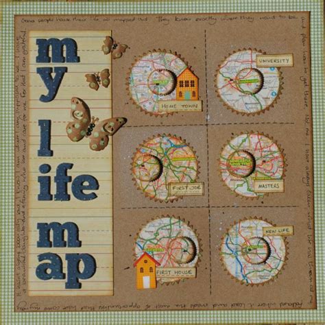 My Life Map Life Map Scrapbook Inspiration Project Life Scrapbook