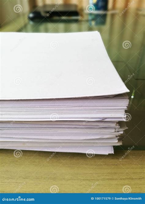 Stack Of Papers Stock Image Image Of Folder Information 100171579