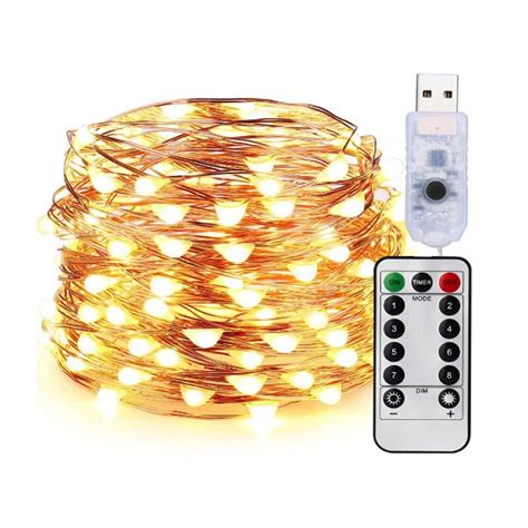 Usb Led Fairy Lights String With 13key Remote Control 8mode 510m20m