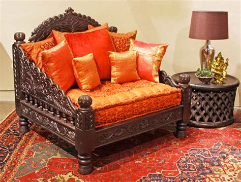 Jhula Single Seat Indian Hand Carved Furniture Chair Tara