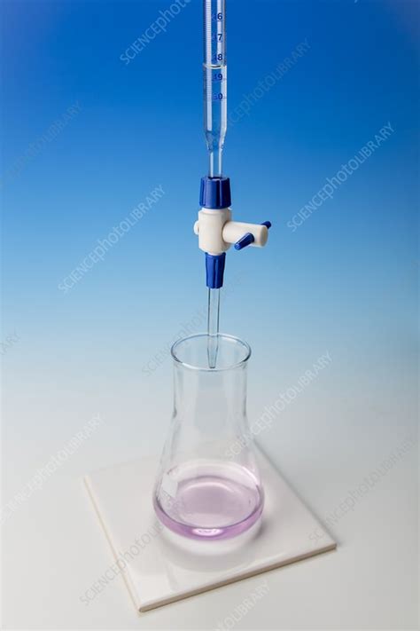 Titrating A Reactant From A Burette Stock Image C0288178 Science