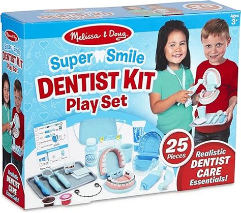 Melissa And Doug Super Smile Dentist Kit With Pretend Play Set Of Teeth And Dental Accessories 25
