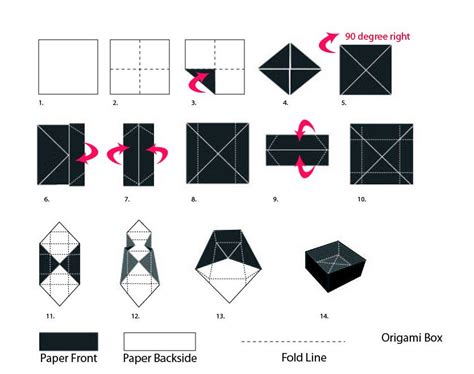 Diy Origami T Box Paper Craft