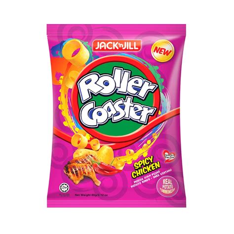 Jual roller coaster snack jagung manis 70 gr dengan harga rp6.500 dari toko online s'mart store, jakarta barat. Jack N' Jill Roller Coaster Spicy Chicken Flavour Potato ...