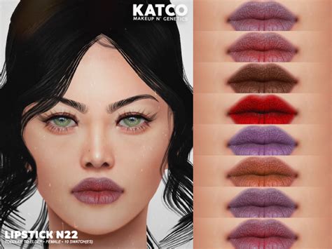 Katco Lipstick N22 The Sims 4 Download Simsdomination The Sims 4
