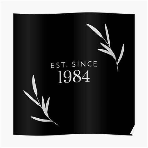 Est Since 1984 Poster By Corgeousrus Redbubble