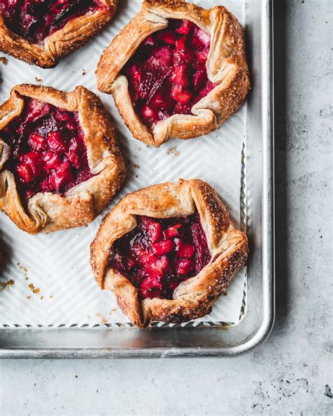 Mastering Flaky Pie Dough Strawberry And Rhubarb Galettes Yummy Recipe