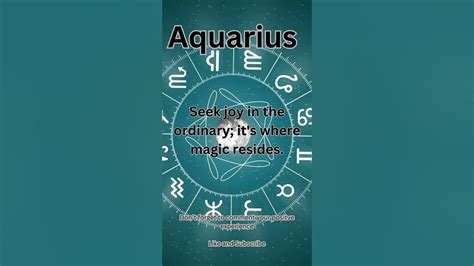 Aquarius Daily Horoscope Youtube