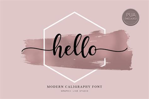 Hello Script Ad Hello Font Free Calligraphy Fonts Caligraphy Font