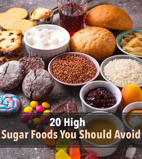 20 High Sugar Foods You Should Avoid If You Have Diabetes