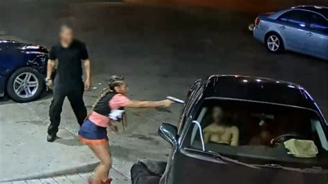 crazy video detroit woman pulls gun from her skirt shoots victim multiple times breaking911
