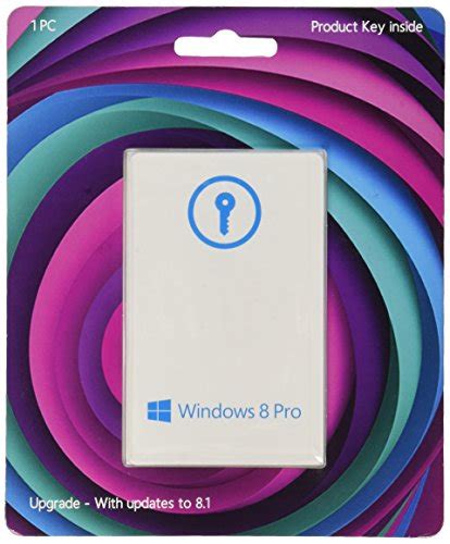 Windows 8 Pro Upgrade 3264 Bit Product Key Card W Free Updates
