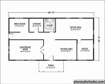 Plano de casa 2844 - El diseño simple provoca que este ed... Planos y ...