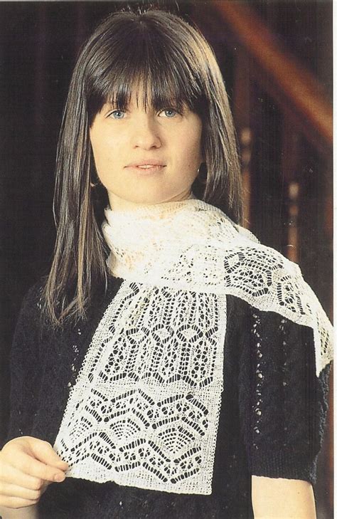 Lunna Scarf Shetland Lace Shawl Stole Vintage Knitting Pattern Etsy