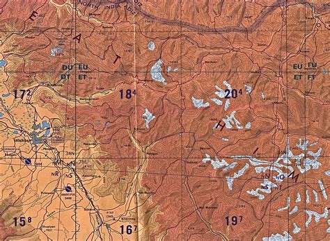1Up Travel Maps Of India Srinagar To Kargil Original Scale 1 500 000