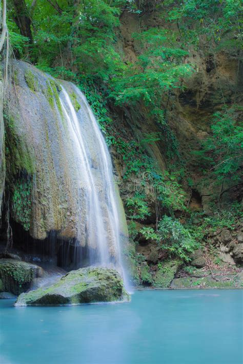 Beautiful Natural Waterfall Attractions In Thailand Erawan Waterfall