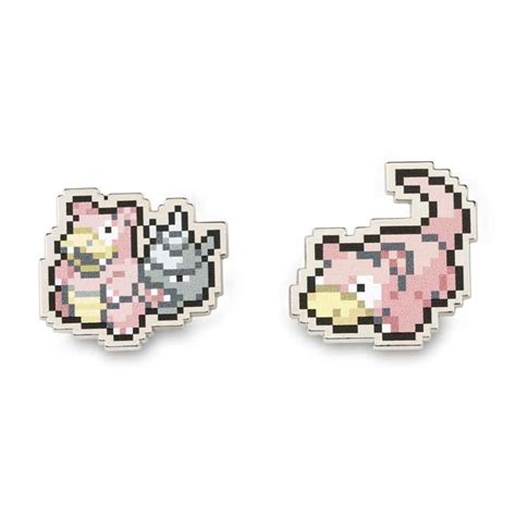 Slowpoke And Slowbro Pokémon Pixel Pins 2 Pack Pokémon Center