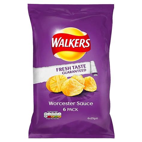 Walkers Worcestershire Sauce Crisps 6 Pack Caletoni International