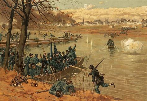 Battle Of Fredericksburg Crossing The Rappahannock 11th December 1862