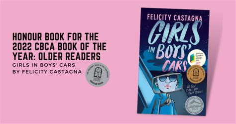 Girls In Boys Cars By Felicity Castagna Announced As An Honour Book