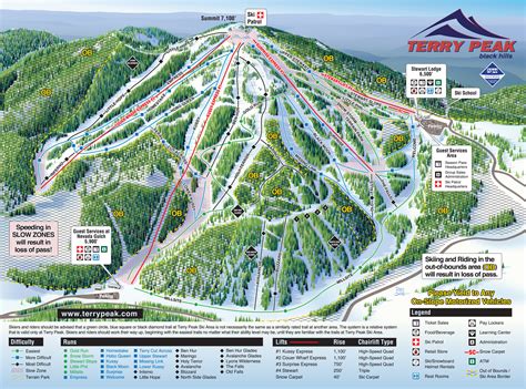 Terry Peak Ski Area Piste Map Plan Of Ski Slopes And Lifts Onthesnow