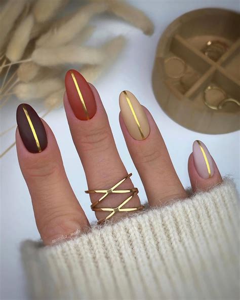 50 Prettiest Fall Nail Designs And Ideas To Try In 2022 May The Ray In 2022 Fall Gel Nails